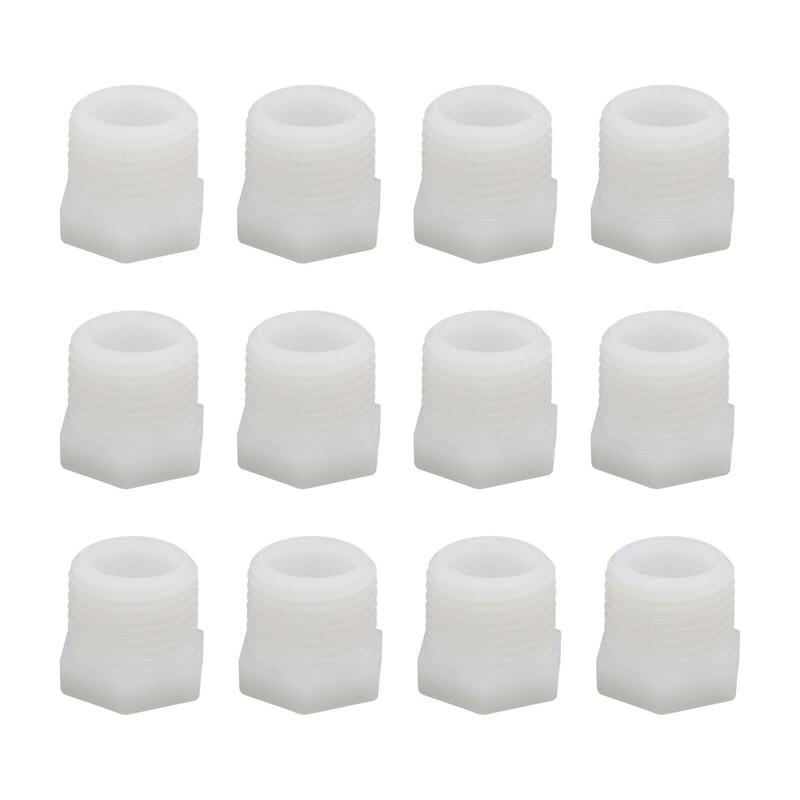 12Pcs Water Heater Drain Plugs Easily Install Professional Modification PVC Replacement Accessories Spare Parts for Trailer