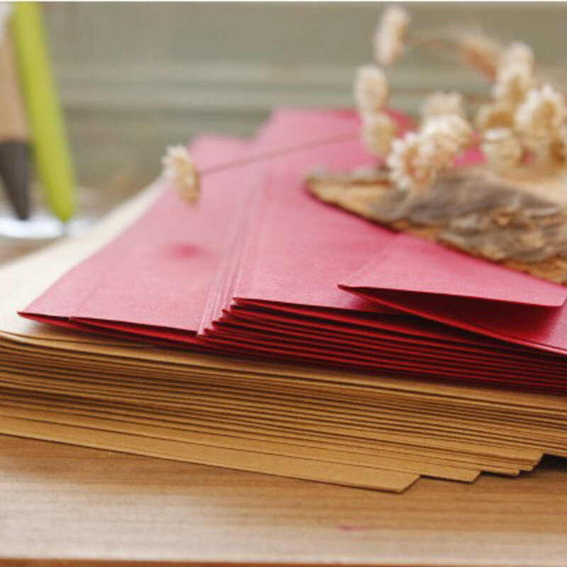 Enveloppes en papier de style européen pour l'école, le bureau, les affaires, la papeterie, la carte-cadeau, les fournitures de lettre d'invitation