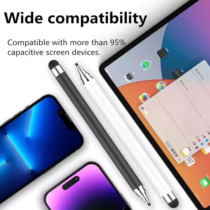 Универсальный Стилус 2 в 1 для IPhone, IPad, планшетов, емкостный сенсорный карандаш для Samsung, телефонов Android, стилус для рисования экрана