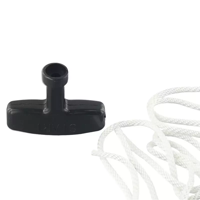Sostituzione corda in plastica e poliestere e maniglia per tirare corda bianca manico nero avviamento universale di alta qualità nuovo di zecca