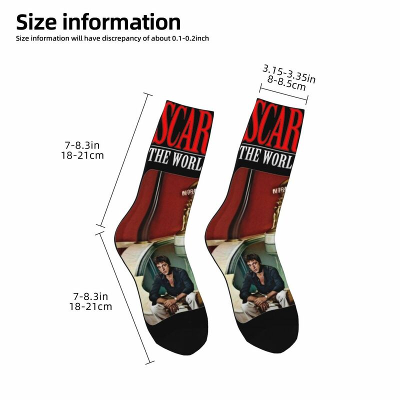 New Women's Socks Scarface The World Is Yours Merch Comfortable Vintage Movie Sport Socks All Seasons