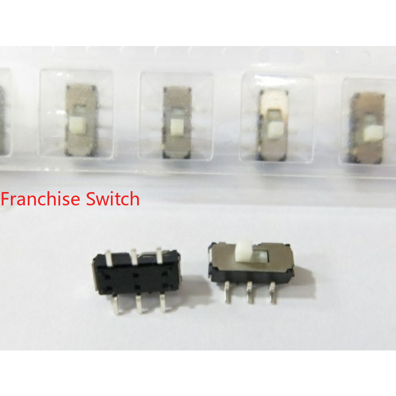 10PCS High Quality Slide Switch Vertical 6-pin Patch Miniature Toggle  RoHS Environmental Protection  Temperature