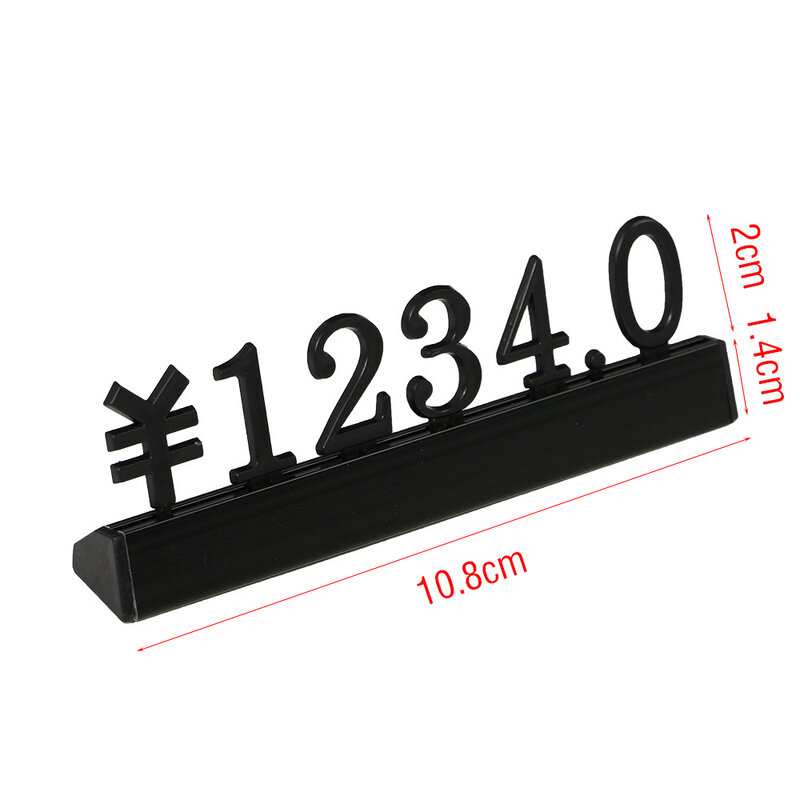 Price Display Stand Tag Shelf Top Pricing Digits Marker Assamble Number Metal Base Colorful Number For Choices
