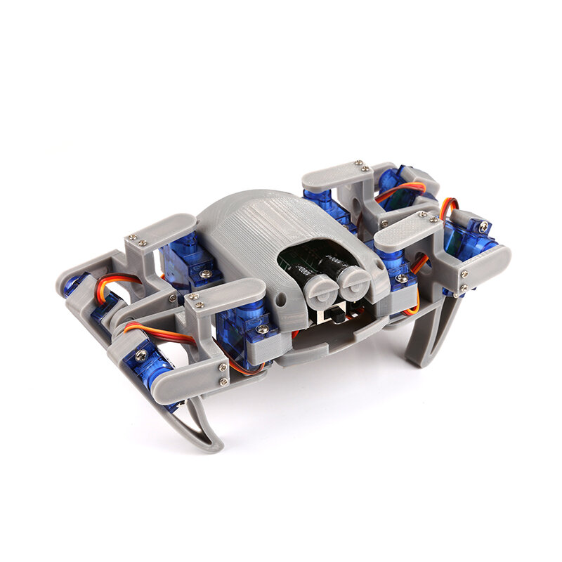 Mainan Robot ilmiah UNTUK Arduino, Kit penjelajah laba-laba Quadruped bionik, mainan pintar bangunan DIY multifungsi untuk kuliah