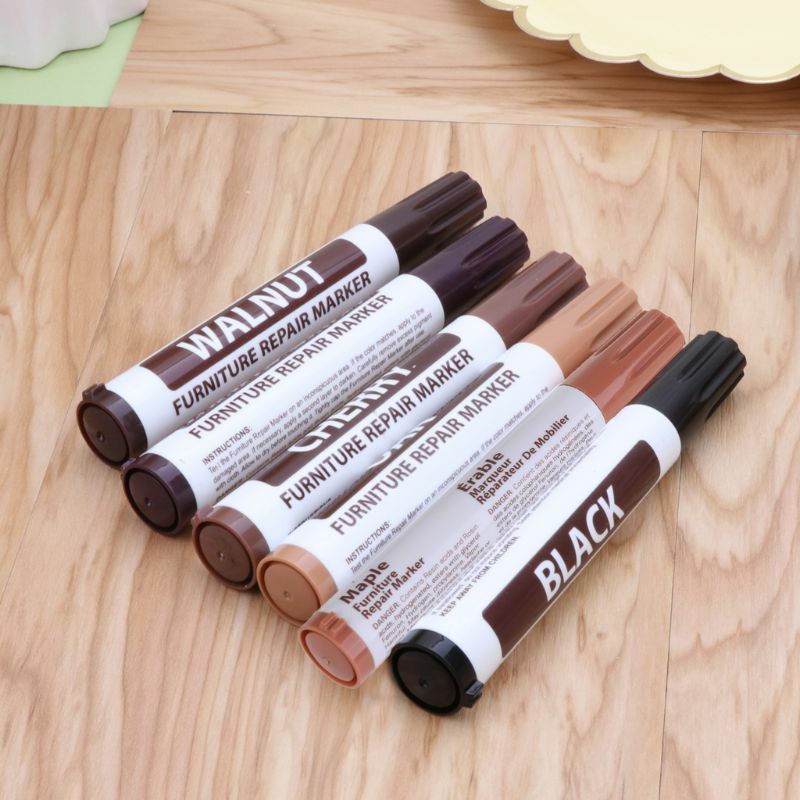 Wood Furniture & Floor Repair Markers for Touch Up Resin Repair Wood Filler for Making Scratches Disappear Multicolor