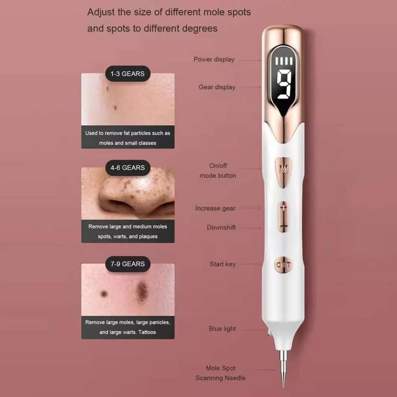 Laserowy długopis plazmowy przenośna maszyna do usuwania piegów skóra twarz brodawki narzędzie do usuwania etykiet gospodarstwa domowego czarne kropki usuwacz tatuażu pielęgnacja skóry