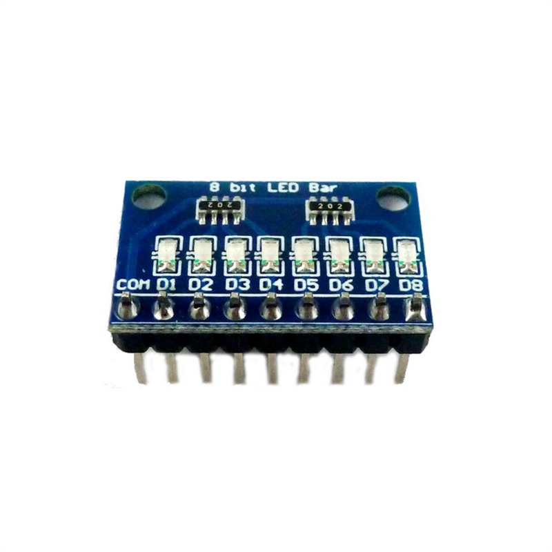 Módulo indicador LED de cátodo común azul, Kit de bricolaje para Arduino NANO UNO Raspberry Pi 4 Nodemcu V3, 1 piezas, 3,3 V, 5V, 8 bits