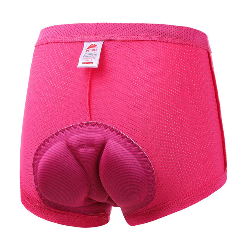 Pantalones cortos de malla con absorción de humedad para ciclismo, duraderos, acolchados, cómodos, de secado rápido, Reduce las rozaduras, para mujer