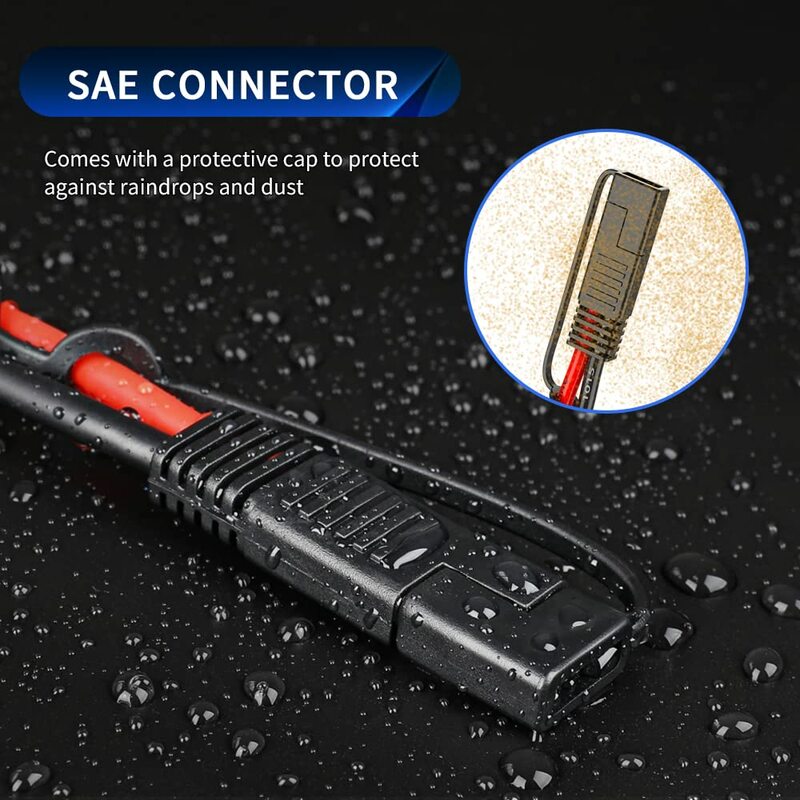 Extractme 10AWG 1 to 2 SAE to SAE Extension Cable SAE DC Power Automotive Adapter Cable SAE Plug for Solar Panel Battery Charger