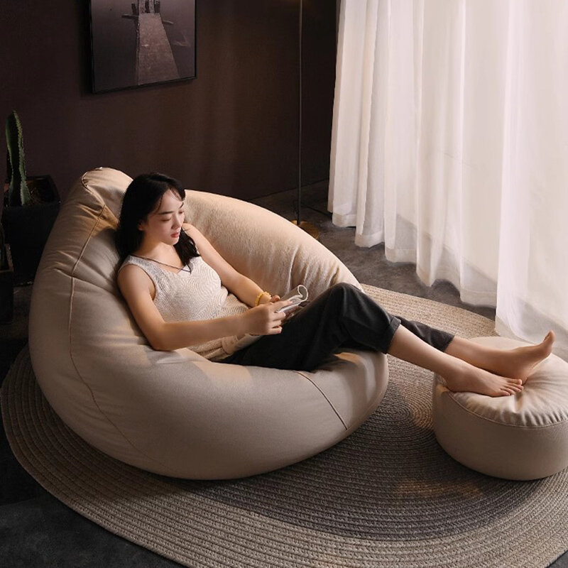 Мягкий диван-мешок, симпатичный ленивый диван для гостиной, маленький диван-мешок, диван для спальни, один диваны для чтения, товары для дома