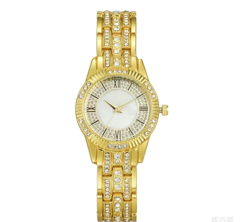 Nuovi orologi di tendenza della moda orologi da polso in acciaio orologi alla moda con diamanti romani stellati