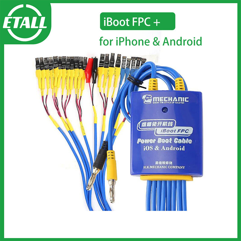 MECHANIC IBoot FPC AD MAX + iBoot AD Pro Cable de arranque de energía para IP Android, protección contra sobrecorriente, línea de prueba integrada