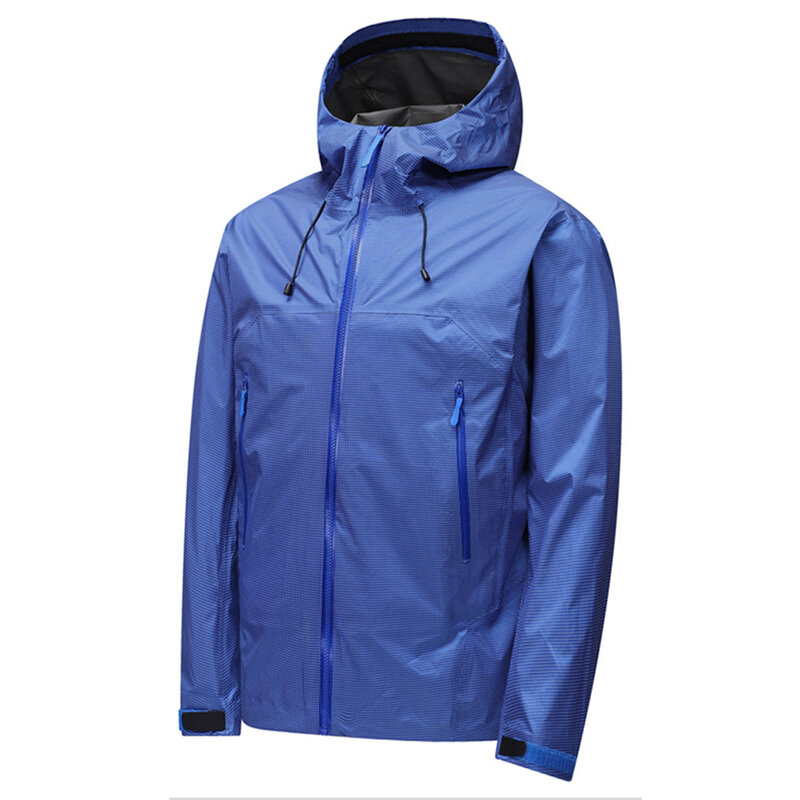Giacca da campeggio impermeabile da uomo giacca a vento tinta unita moda Casual giacche con cappuccio cappotti capispalla da esterno maschile
