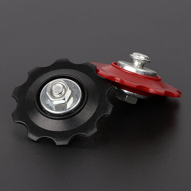 Bicycles 10T Rear Derailleur Roller Wheel Bearing Pulley Guide Wheel Mountain Road Bike Guide Pulleys Easy to Use