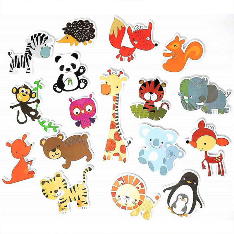 Mainan kamar mandi bayi lembut EVA pasta pendidikan dini DIY mainan puzzle hewan stiker mandi mainan air bayi untuk 0 12 bulan 1 tahun