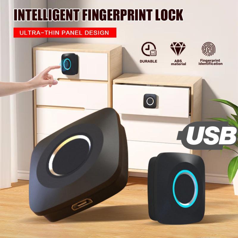 Smart Fingerprint Lock Cabinet Locks Biometric Keyless Furniture Drawer Cabinet Wardrobe Anti-theft Door Lock Long Standby Time