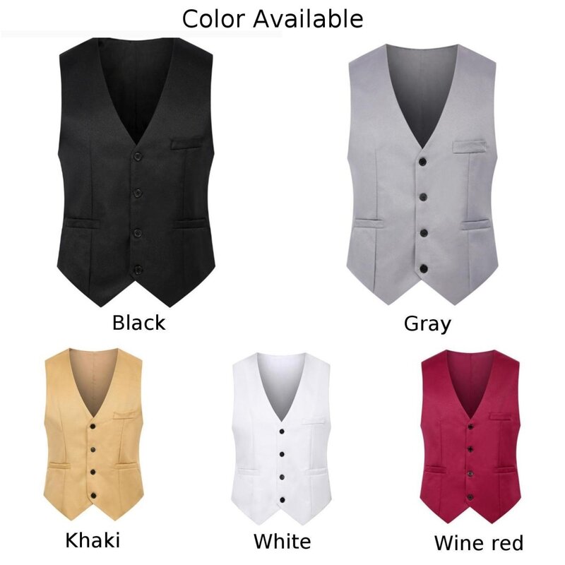 Brand New Mens Vest Clothing Waistcoat Winter Work All Seasons Autumn Business Casual Double-breasted Any Ocassion