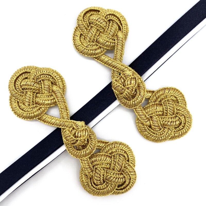 Chinese Wedding Dress Buckle Traditional Knot Fastener Chinese Knot Buttons DIY Handcraft Clothing Decorative Accessory X4YC