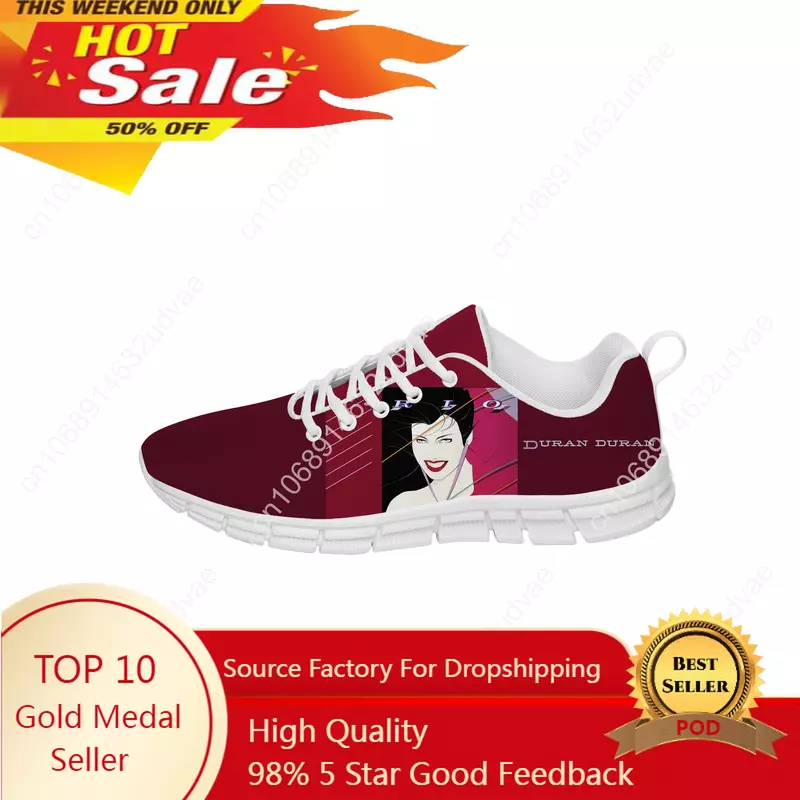 Band DURAN DURAN Sneakers Mens Womens Teenager Casual Shoes Canvas Running Cloth Shoes 3D Print Breathable Lightweight Shoe