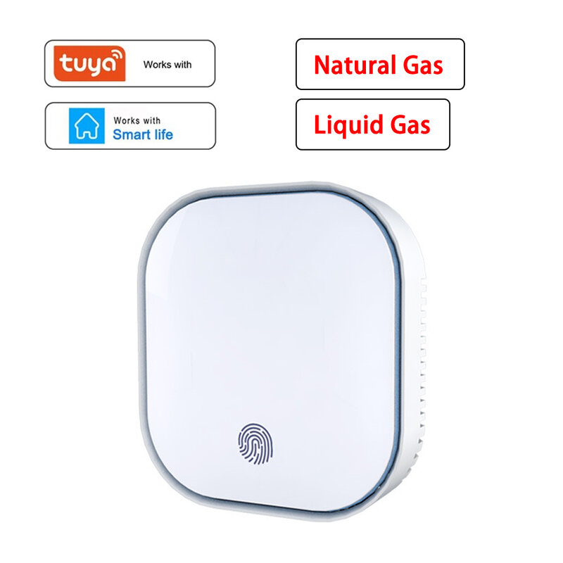 Tuya Smart Life-Détecteur de fuite de gaz liquide, alarme naturelle, analyseur d'air WIFI