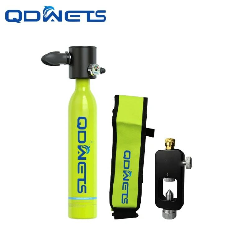 QDWETS Tangki Scuba Mini Silinder Menyelam Udara Eksplorasi Bawah Air Tangki Selam Mini Penyelamatan Darurat Botol Scuba Pony Dapat Digunakan Kembali