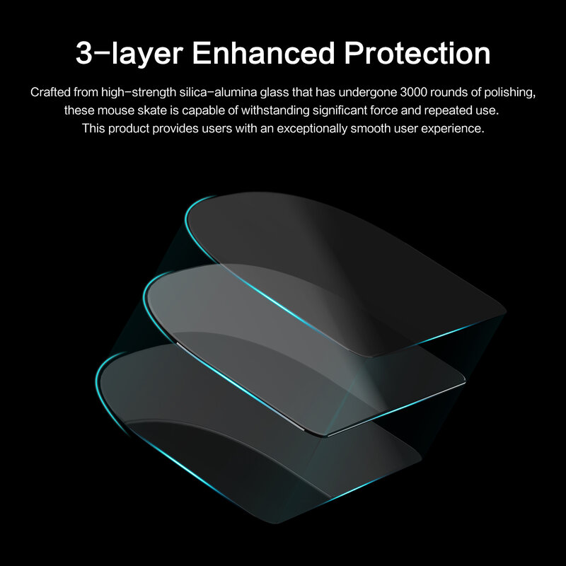 Anti-Slip Mouse Glide Patins para Logitech G Pro Wireless Gaming Glass, adesivos laterais, almofadas de suor