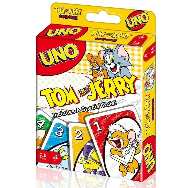 Een Flip! Uno Tom En Jerry Bordspellen Speelkaart Uno Geen Genade Kaart Kersttafelspel Voor Kinderen Volwassenen Kind Verjaardag Gif