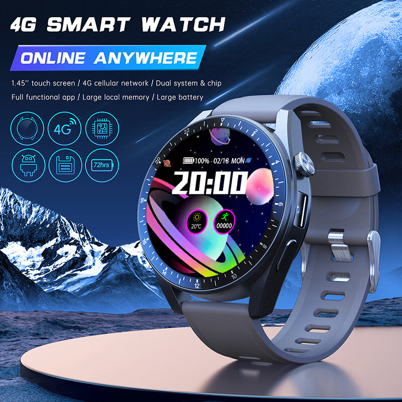 Nawigacja GPS Smartwatch męska kamera Android Sim 4g GPS inteligentny zegarek z WIFI