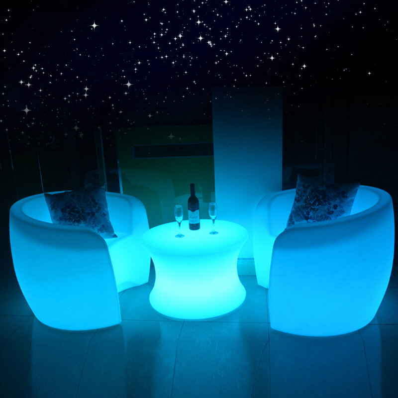 Steht ische mit hohen Hockern Stuhl leuchtende LED-Bar Sofa Zahnarzt stuhl Möbel Schnitts ofas