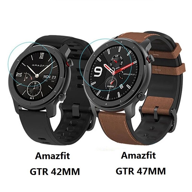 Verre trempé pour Amazfit GTR 42MM 47MM, Protecteur d'écran pour Amazfit GTR 42MM 47MM
