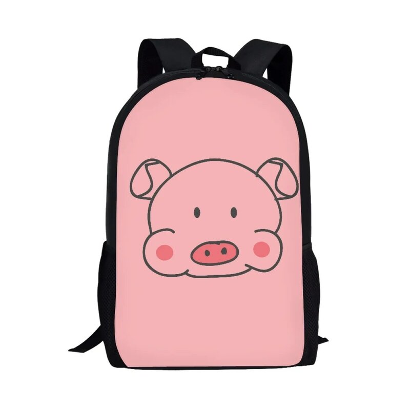 Cute Cartoon Pig Design Ortopedia Mochilas escolares para crianças, mochila primária para adolescente menino e menina, mochila de grande capacidade