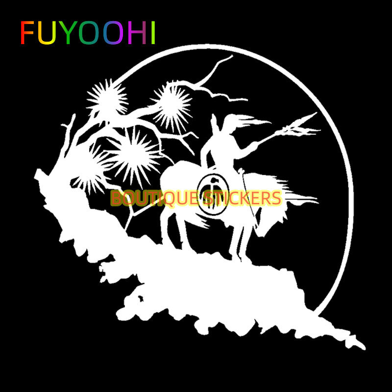 FUYOOHI-ملصقات جميلة ، مثيرة للاهتمام ملصق سيارة المحارب الشجاع ، جسم السيارة ، الدراجة ، الطرق الوعرة KK الشارات ، الملحقات