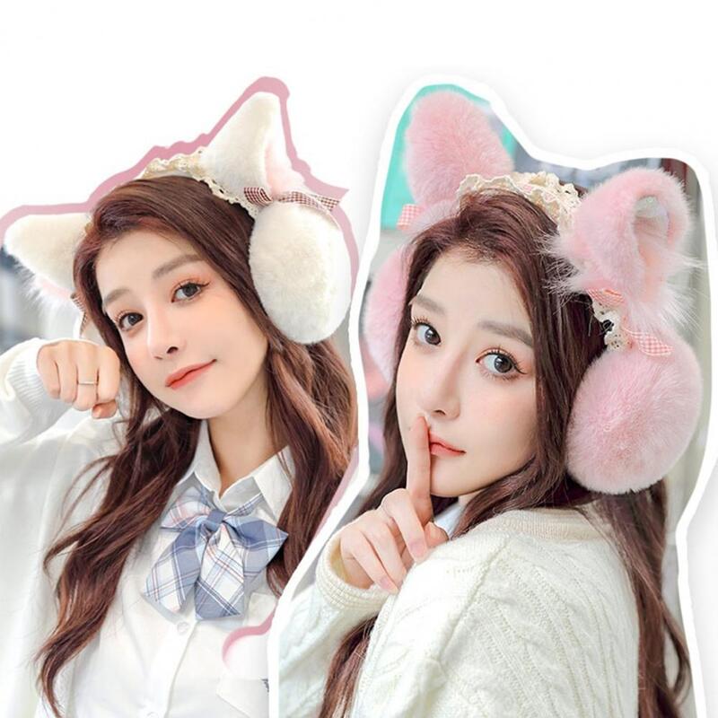 Earmuff  Solid Color   Winter Ear Covers Cat Women Winter Ear Warmer
