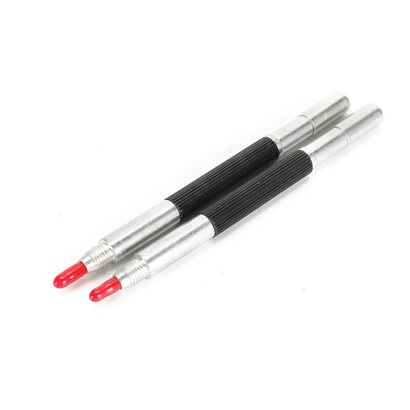Double Ended Tungsten Carbide Scriber Pen, Aço Dica Scriber, Scribe Marker, Metal Cerâmica Lettering, Marcação Pen, 2Pcs