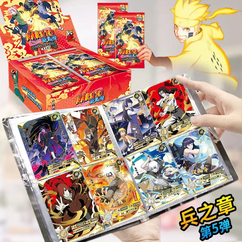 Zufällige Naruto Anime Karte Array eine Packung Kapitel seltene bp mr Karten Charakter Sammlung kardiert Kinderspiel zeug Geschenk