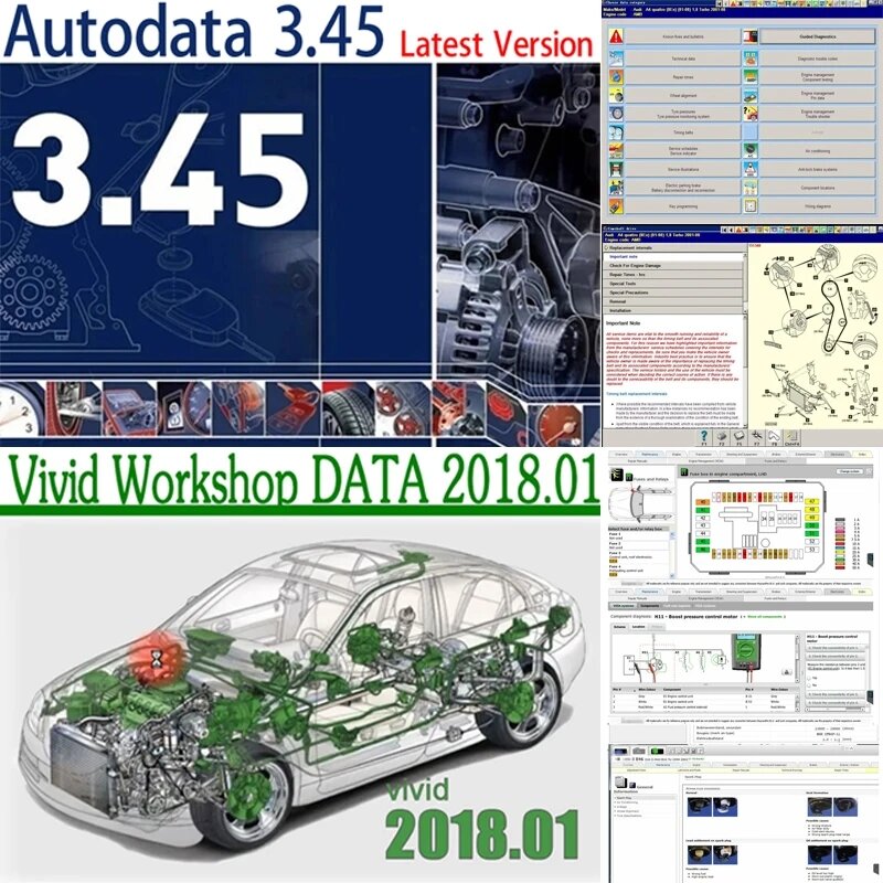 Logiciel de voiture AutoData 2023, données d'atelier vives, Atris-Stakis Technik 3.45 V, plusieurs langues, polonais, lien espagnol, disque dur, chaud, 2018.01