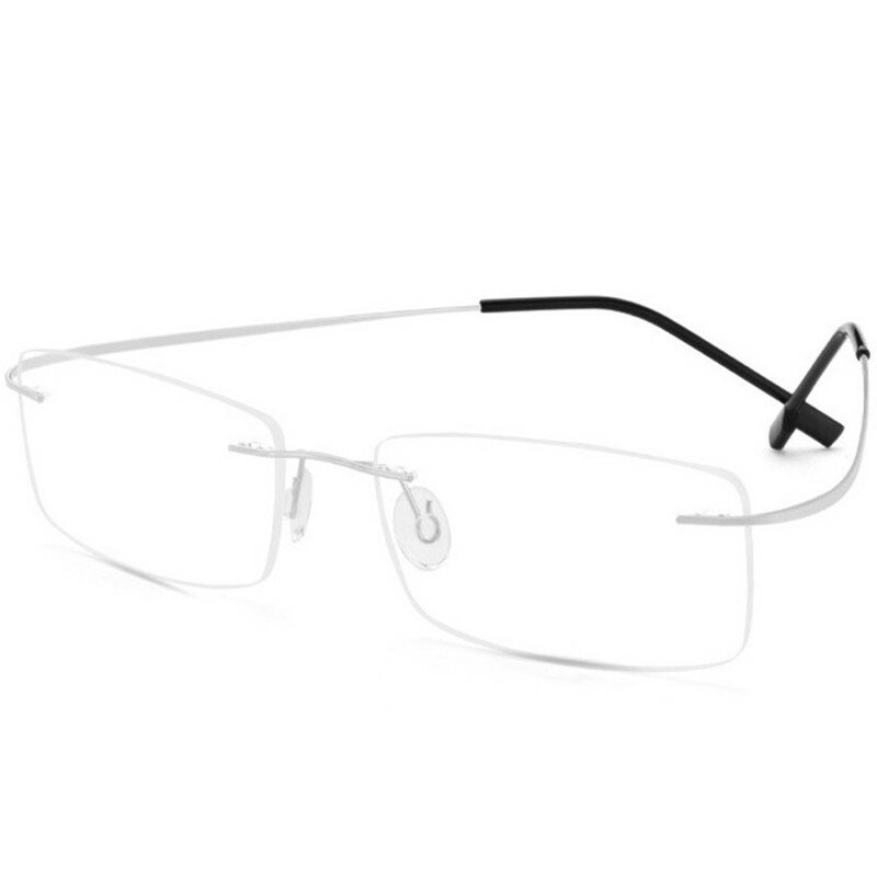 Gafas de titanio para miopía para hombres y mujeres, anteojos sin montura para miopía, gafas para miopía, gafas graduadas, gafas terminadas,-0,50 a-6,0