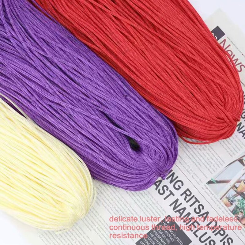 Y1UB – fil soie glacée, fil dentelle couleur unie, pour tricot au Crochet, fil bébé pour chapeau, écharpe, fil