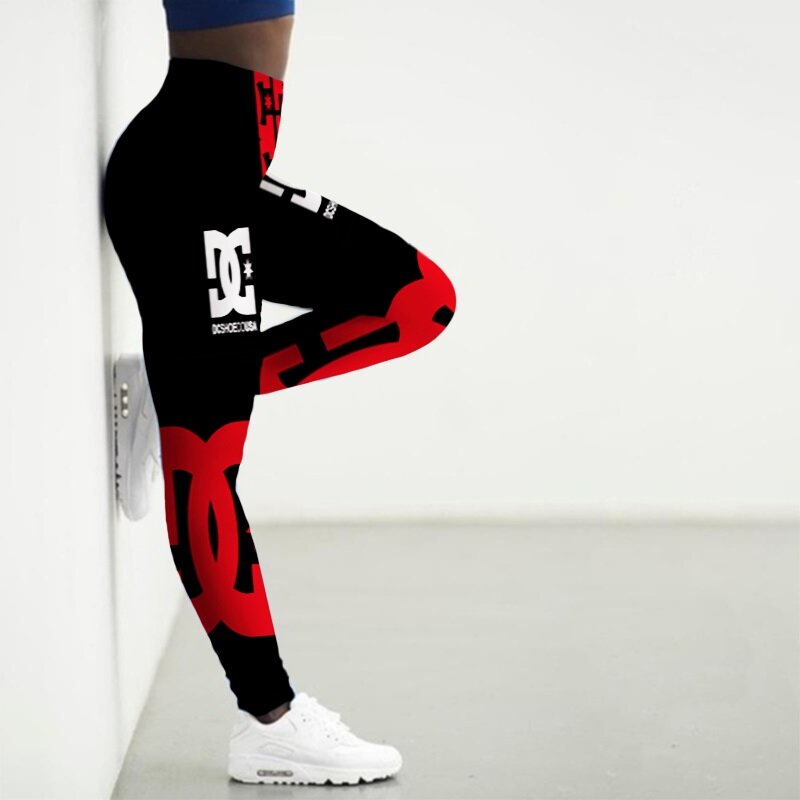 High Waist 3D Sport Leggings para Mulher, Calças Yoga, Leggings Workout, Roupa de Ginásio, Calças Justas de Corrida e Treino