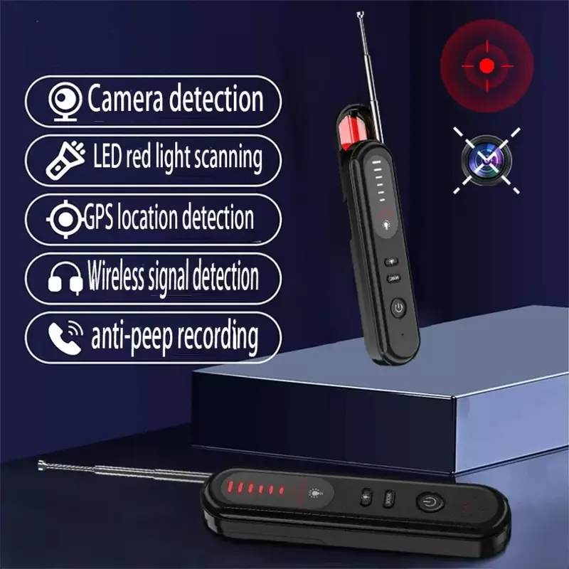 Detector de señal RF antiespía, Candid Pinhole, cámara oculta, localizador GPS magnético, Audio inalámbrico, GSM, Bug Finder, dispositivos espía