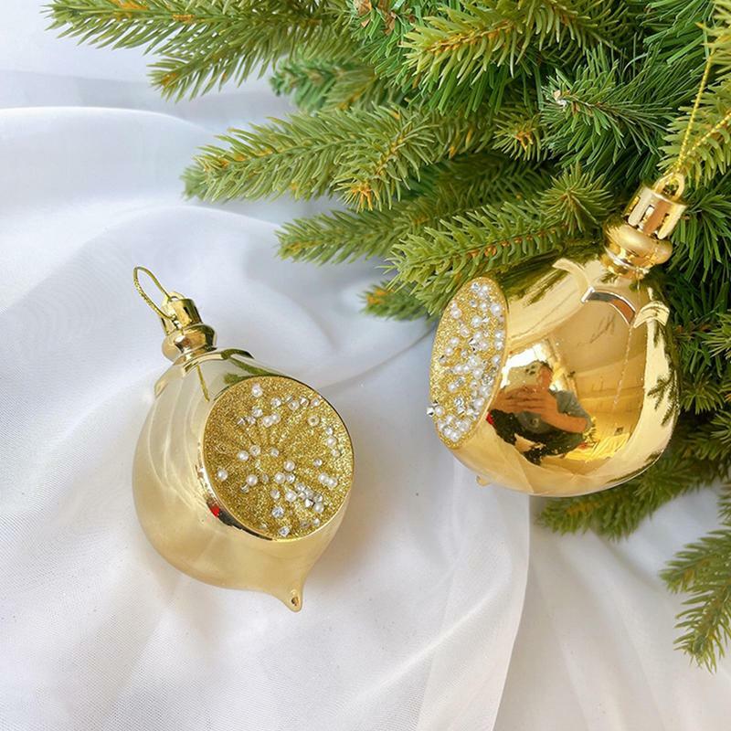 Christmas Tree Balls Pendants Shatterproof Hanging Ball Xmas Decorations Balls Ornaments For Merry Christmas Tree Wreaths