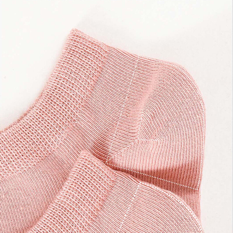 Calcetines tobilleros de algodón para mujer, calcetín informal de corte bajo, estampado de moda, colorido, lote de 5 pares