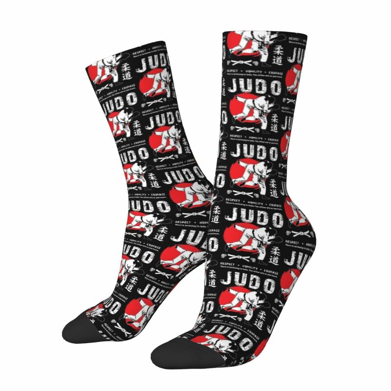 Зимние носки унисекс Judo для боевых искусств, счастливые носки в стиле хип-хоп, сумасшедшие носки в уличном стиле