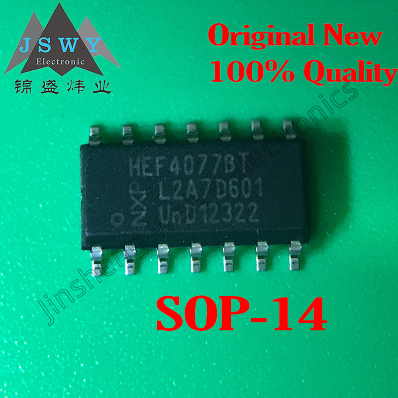 HEF4070BT HEF4077BT HEF4077 HEF4081BT 100% nuevo, Chip IC lógico SOP-14, 5 piezas, envío gratis