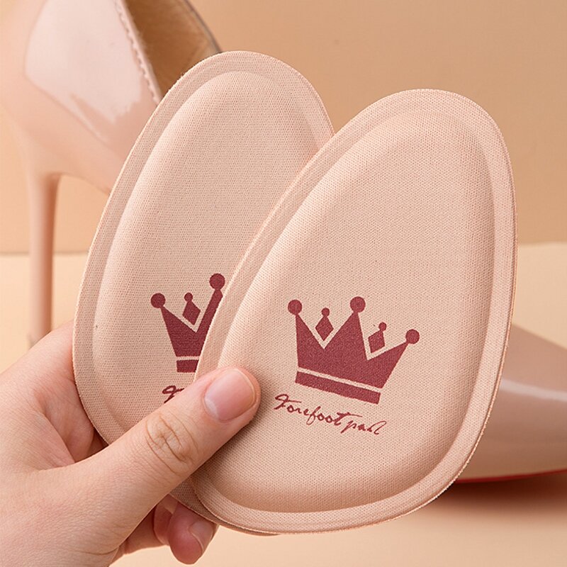 2/4/6pcs Forefoot Pads for High Heels Non-slip Pain Relief Insert Half Insoles Front Foot Cushion Foot Care Shoe Pads Insoles