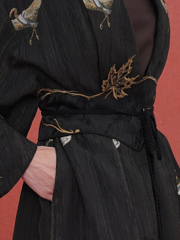 女性のカエデの葉刺繍ガードルアクセサリー