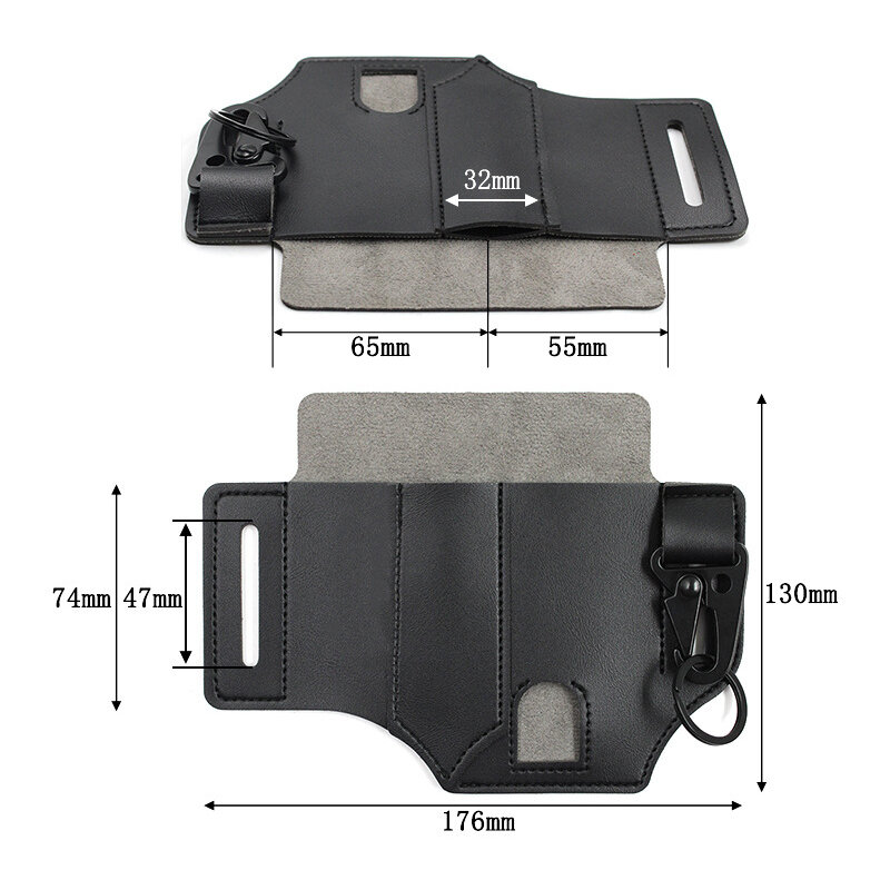 Tactical Multi Tool Belt PU Leather Bag Portable Tool Storage Bag Holster Outdoor Camping Caça cintura couro bolso