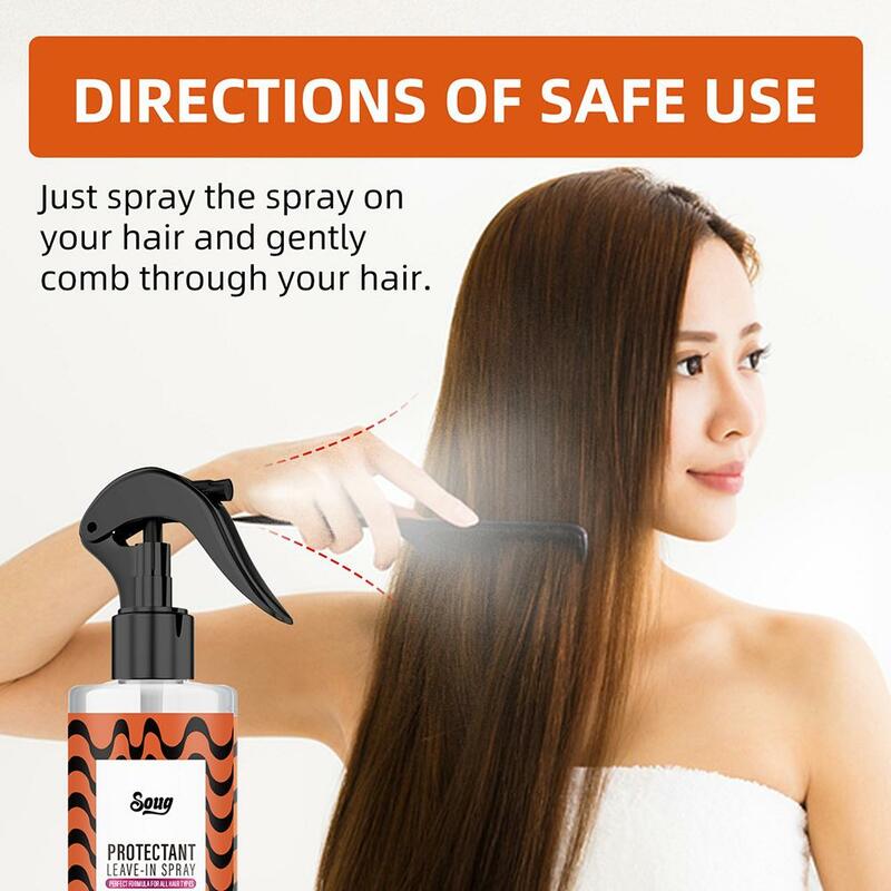 120ml Spray Haars pülung Haar behandlung Spray Reparatur Trocken glättung beseitigt flauschige Frizz Haar beschädigt Pflege m8d8
