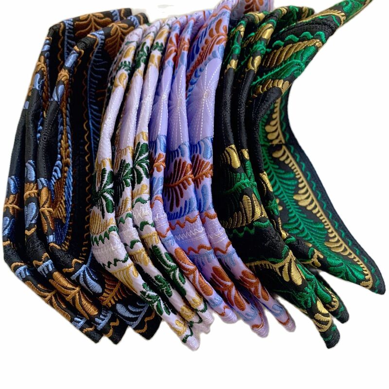 Sombrero musulmán multicolor para niños, gorros redondos de adoración, bordado, suministros de oración para niños para Arabia Saudita, tamaño 50-53