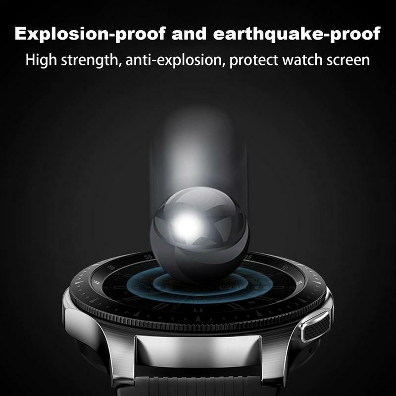 Watch Protection Film Protective Film Bumper Screen Cover Full Coverage HD Film Tempered Glass Cover Smartwatch Accessories